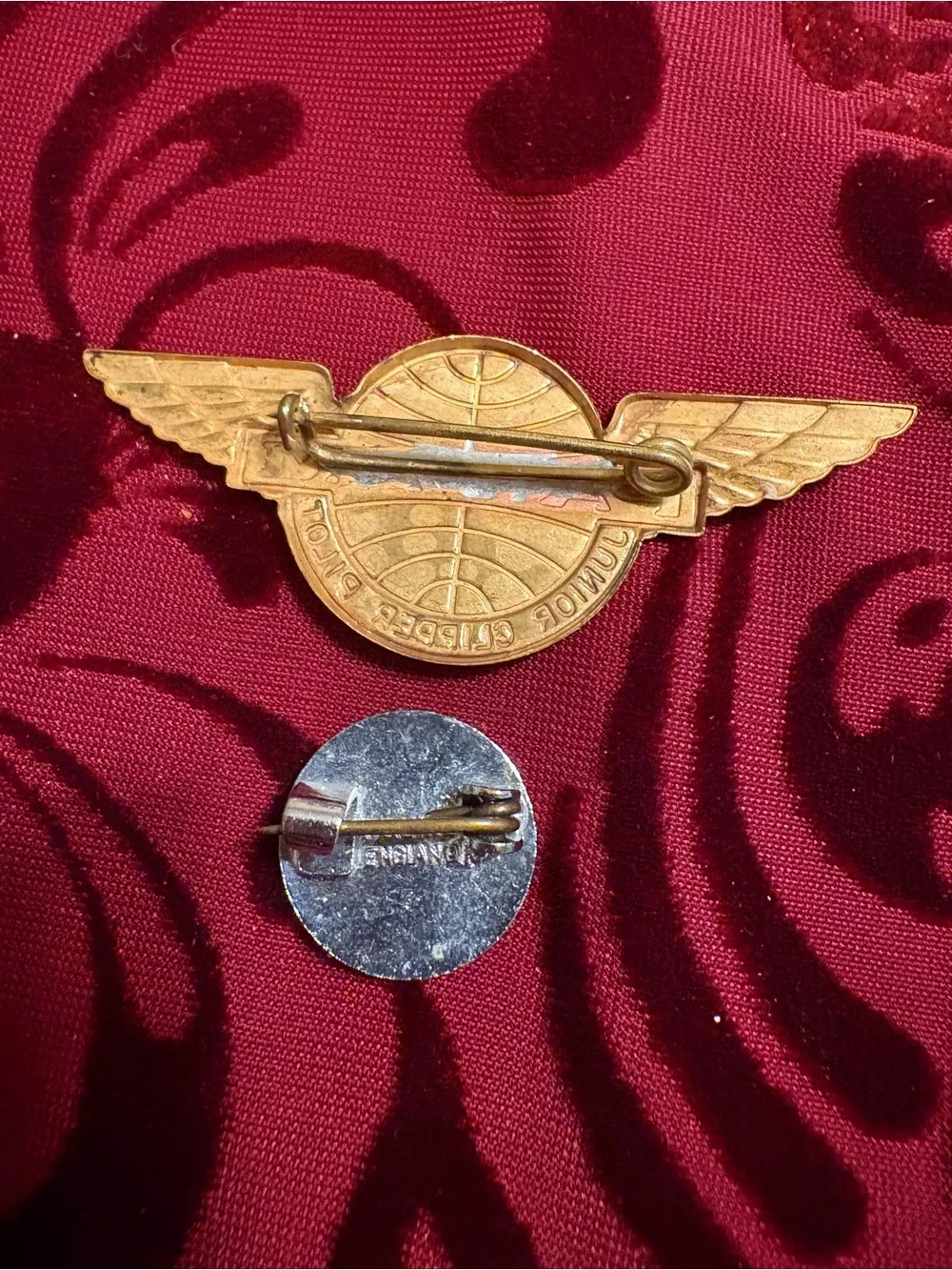 2 Original Vintage Pan Am Pins